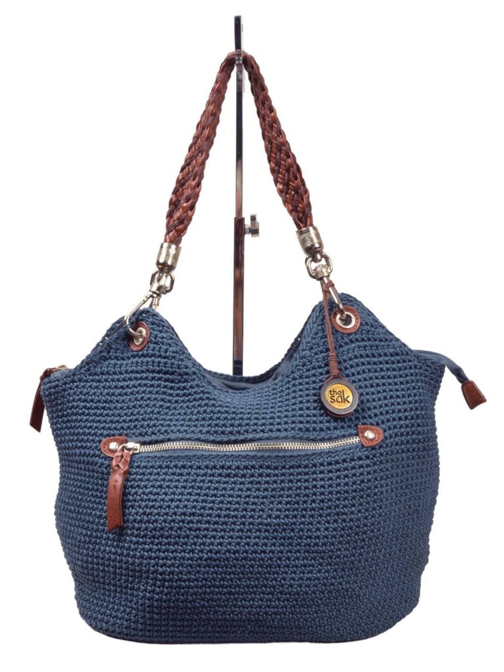 The Sak Indigo Blue Crochet Hobo Handbag